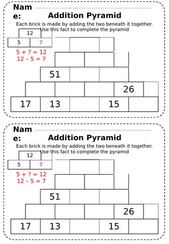 Image result for CGP Algebraic Addition Pyramid KX