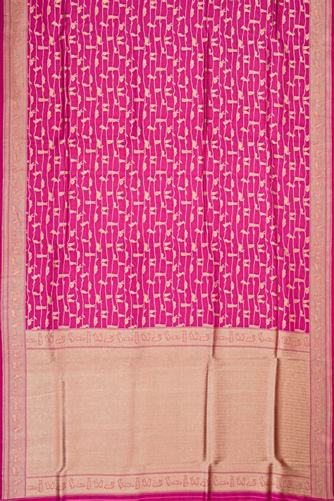 Banarasi Silk Rabbit Brocade Pink Saree | Kankatala