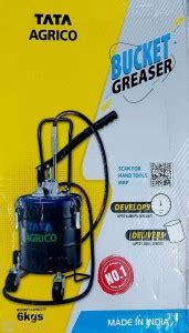 TATA AGRICO GGN012 BUCKET GREASER PUMP 6KG WITH WHEEL Manual Pump Price ...