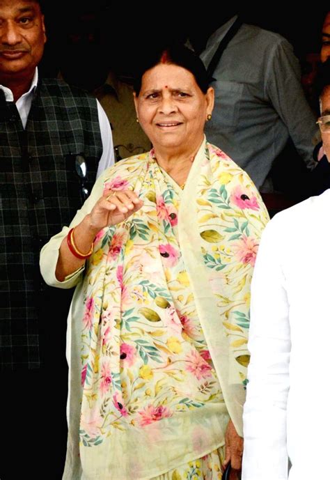 Former Bihar Chief Minister Rabri Devi arrives to attend the Bihar ...
