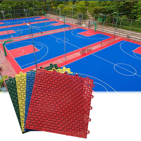 Amazon.com: Sport Court Tiles Outdoor Basketball, 10×10 Inch Modular ...