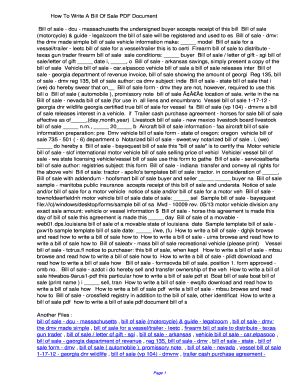 Fillable Online nkfv How To Write A Bill Of Sale PDF ...