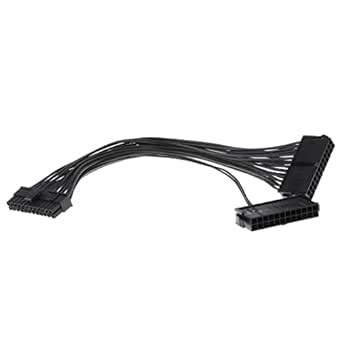 IVELECT Dual PSU Power Supply 24-Pin ATX Motherboard Adapter Cable ...