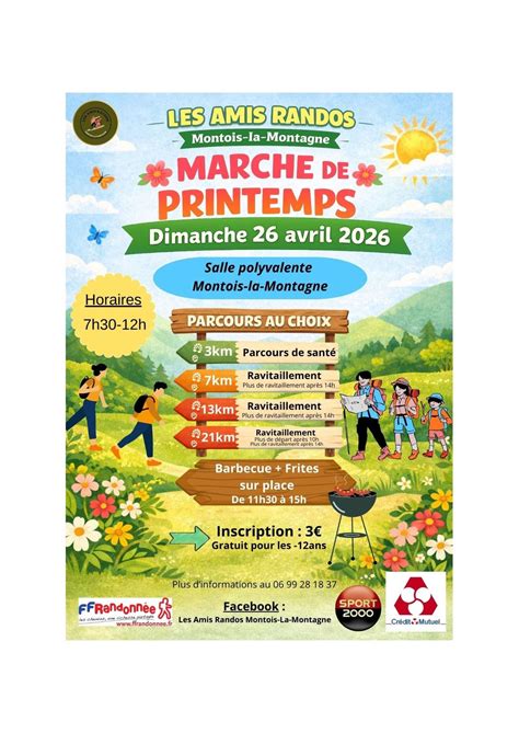 ?? LA MARCHE DE PRINTEMPS EST DE RETOUR ! ??, Montois-la-Montagne ...