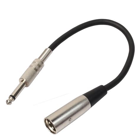 30cm XLR 3-Pin Male to 1/4 inch XLR Female Plug Stereo Microphone Audi ...