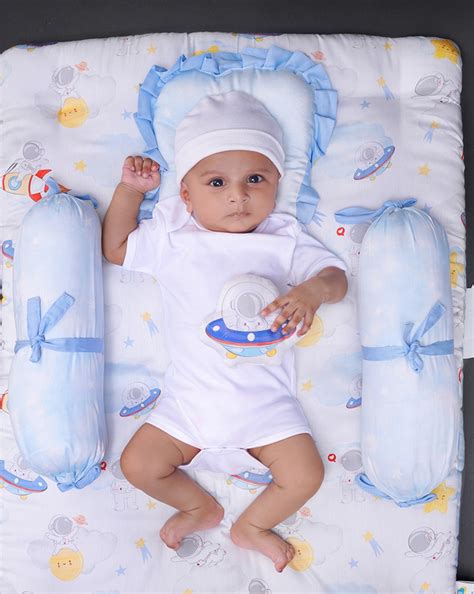 Buy Fancy Fluff Set of 2 Bolsters - Nova -Blue Online at Best Price ...