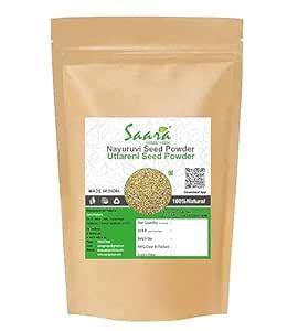 Saara HERBAL FRESH Nayuruvi Seeds powder, 70g, Uttareni seeds powder ...