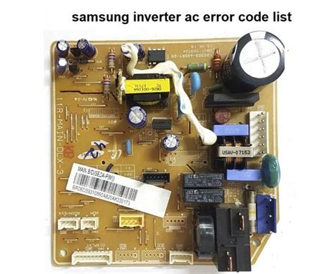 Image result for Samsung AC Error Code