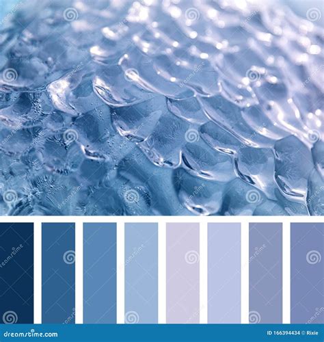 Glacier blue ice palette stock photo. Image of print - 166394434