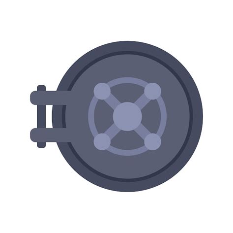 Round bank vault door locking mechanism | Premium Vector