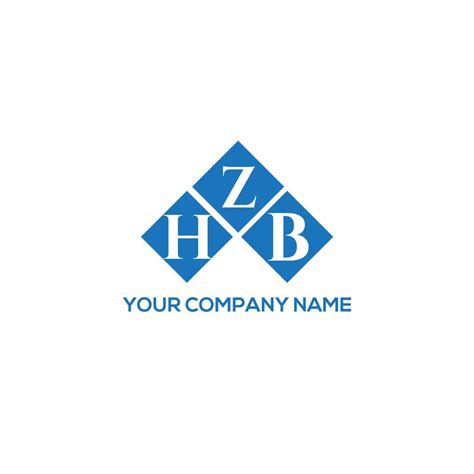 HZB letter logo design on white background. HZB creative initials letter logo concept. HZB ...