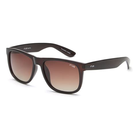 Buy IRUS Uv Protected Sunglasses for Men with Brown Coloured Polarized ...