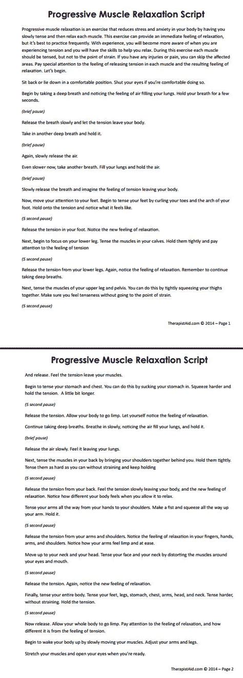 Image result for Paired Muscle Relaxation Script