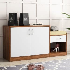 Wooden Street Macon Shoe Rack Engineered Wood Shoe Rack Price in India ...