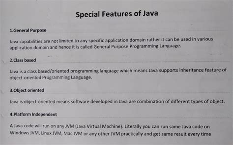 Java features - Java Programming - Studocu