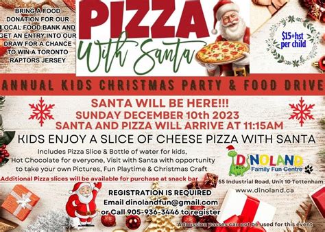 Pizza Party with Santa, Dinoland Family Fun Centre, Bradford, 10 ...