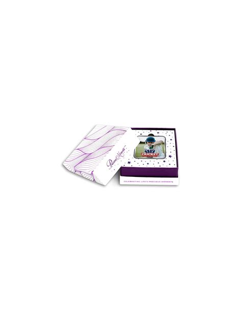 Precious Moments Personalised BIS Hallmarked Sports Silver Square Coin ...