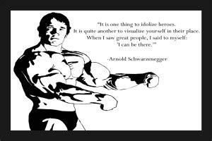 Arnold Gym Motivational Poster with A4 Size Frame F-334 Paper Print ...