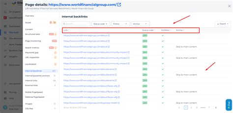 Find Internal Links for Page or Website | Sitechecker ☑