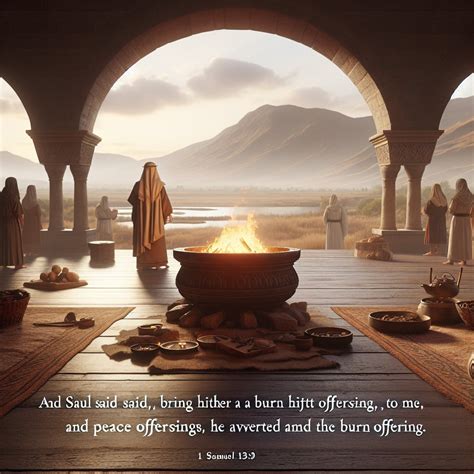 1 Samuel 13:9 Artwork | Bible Art