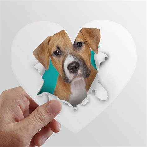 N/A Animal Paper Break Shocks Dogs Heart Vinyl Sticker Bicycle Bottle ...