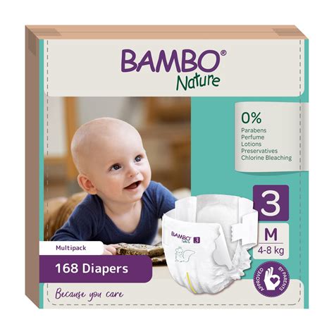 Buy Bambo Nature Premium Baby Tape Diapers for Baby Medium Size (4-8 ...