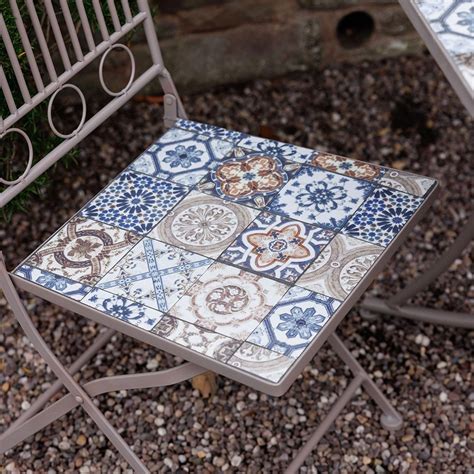 Buy Mosaic tile bistro set: Delivery by Waitrose Garden