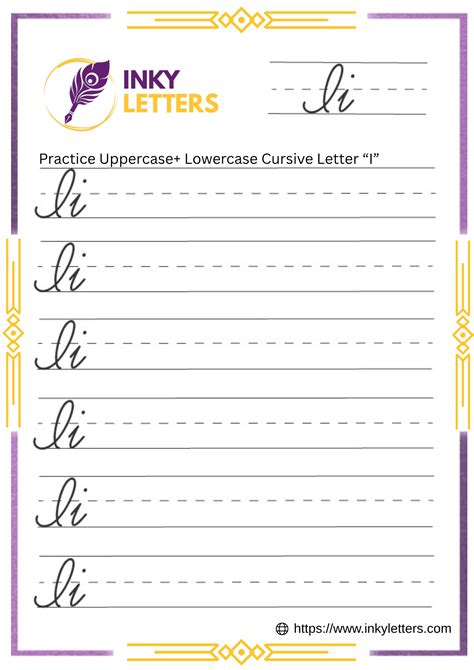 Cursive I - Worksheets and Tutorial (Uppercase + Lowercase)