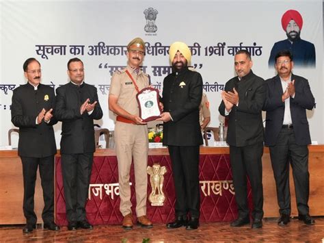 Uttarakhand Governor Gurmit Singh felicitates Information officers on ...
