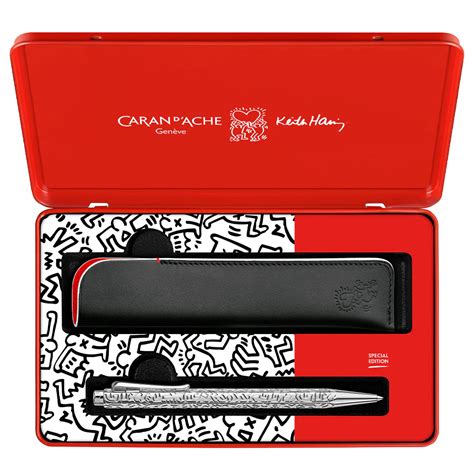 Caran D'Ache Special Edition Ecridor Keith Haring Ballpoint Pen and Le ...