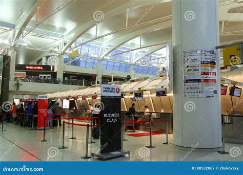 Inside of Terminal 1 at JFK International Airport in New York Editorial ...