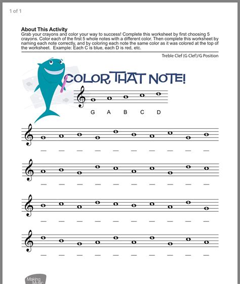 Free Printable Music Theory Worksheets | Peggy Worksheets