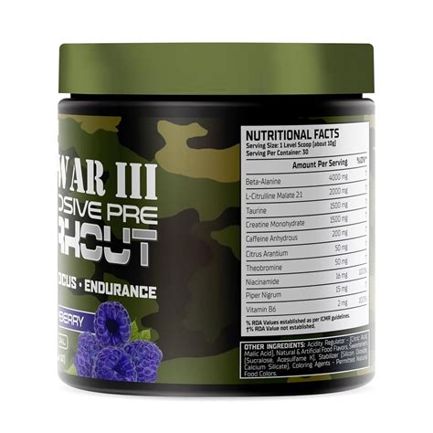 Warzone world War 3-Explosive Preworkout 30 Servings – Triumph Nutrition