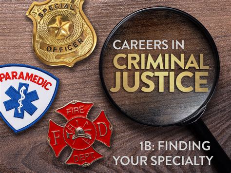 Careers in Criminal Justice 1b: Finding Your Specialty - eDynamic Learning