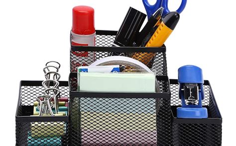VIS Multi-Functional Office Desk Top Stationary Organizer Pen Pencil ...