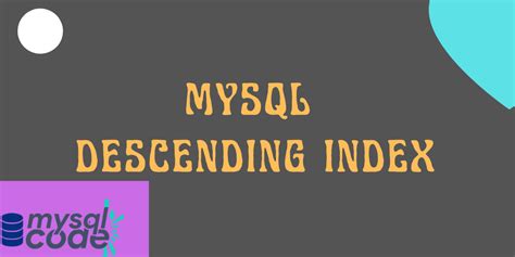Image result for Desc Syntax in MySQL