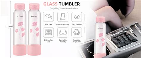 Purifa Pro Borosilicate Glass Water Bottle With Silicon Sleeve 750ml B ...