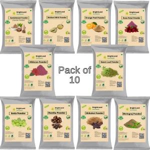 Brightland Multani Mitti,Chandan,Orange Peel,Neem,Rose,Amla,Reetha ...