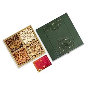 Wooq Organics Premium Dry Fruit Gift Boxes with Dry Fruits -Almond ...