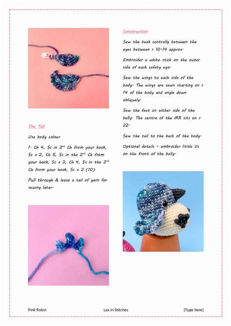 Crochet Robin Pattern-Free 的图像结果