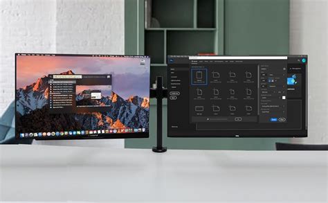 Rife Monitor Mount Double Desk Stand Two Heavy Duty Full Motion ...