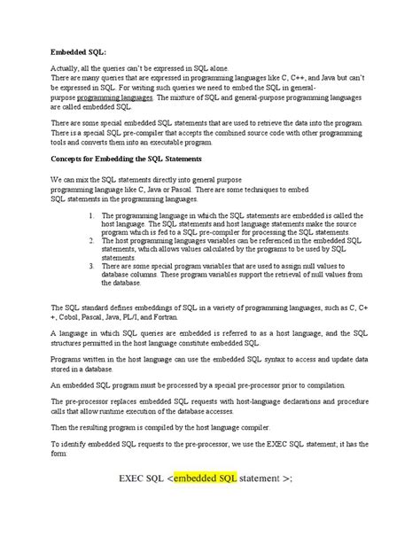 Image result for SQL Embedded Select Statement Example
