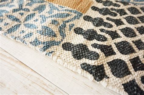 REVOLVE - BLOCK PRINTED COTTON FLOOR RUG RUNNER – Art Avenue