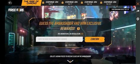 Operation Chrono Jigsaw event in Free Fire: All you need to know