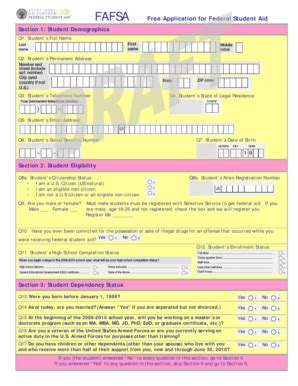 Fillable Online www2 ed Simplified FAFSA - Prototype PDF - www2 ed Fax ...