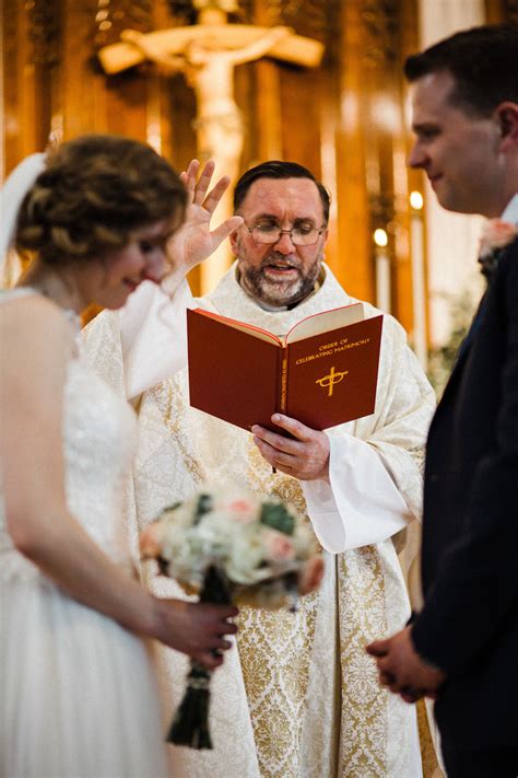 Catholic Wedding Mass Priest Blessing Bride and Groom | Wedding mass ...