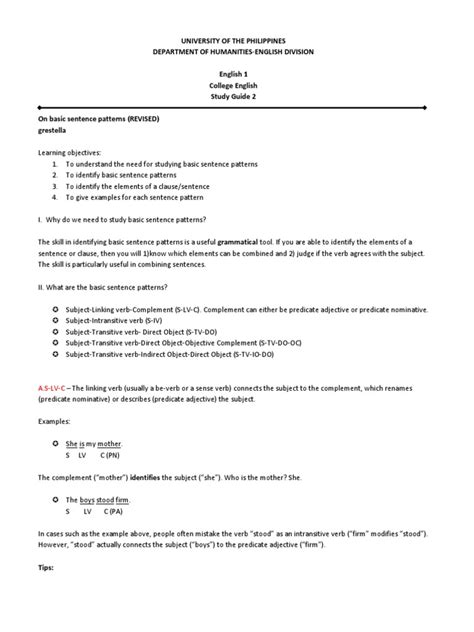 Image result for Basic Clause Patterns