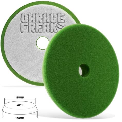 Polierpad Auftragspad GARAGE FREAKS Finish Cut grün / soft 150mm / Step ...
