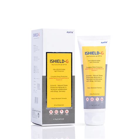 Azelia Ishield-G Aqua Sunscreen Gel with SPF-50 – Sarinskin
