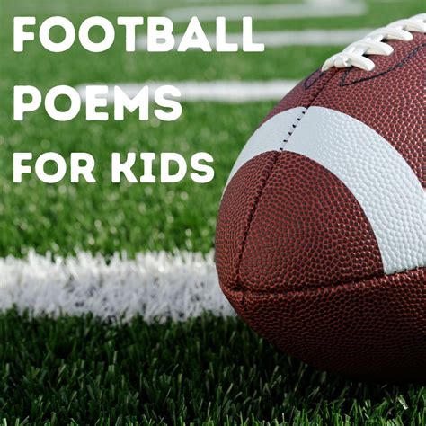 11 Football Poems for Kids - Aestheticpoems